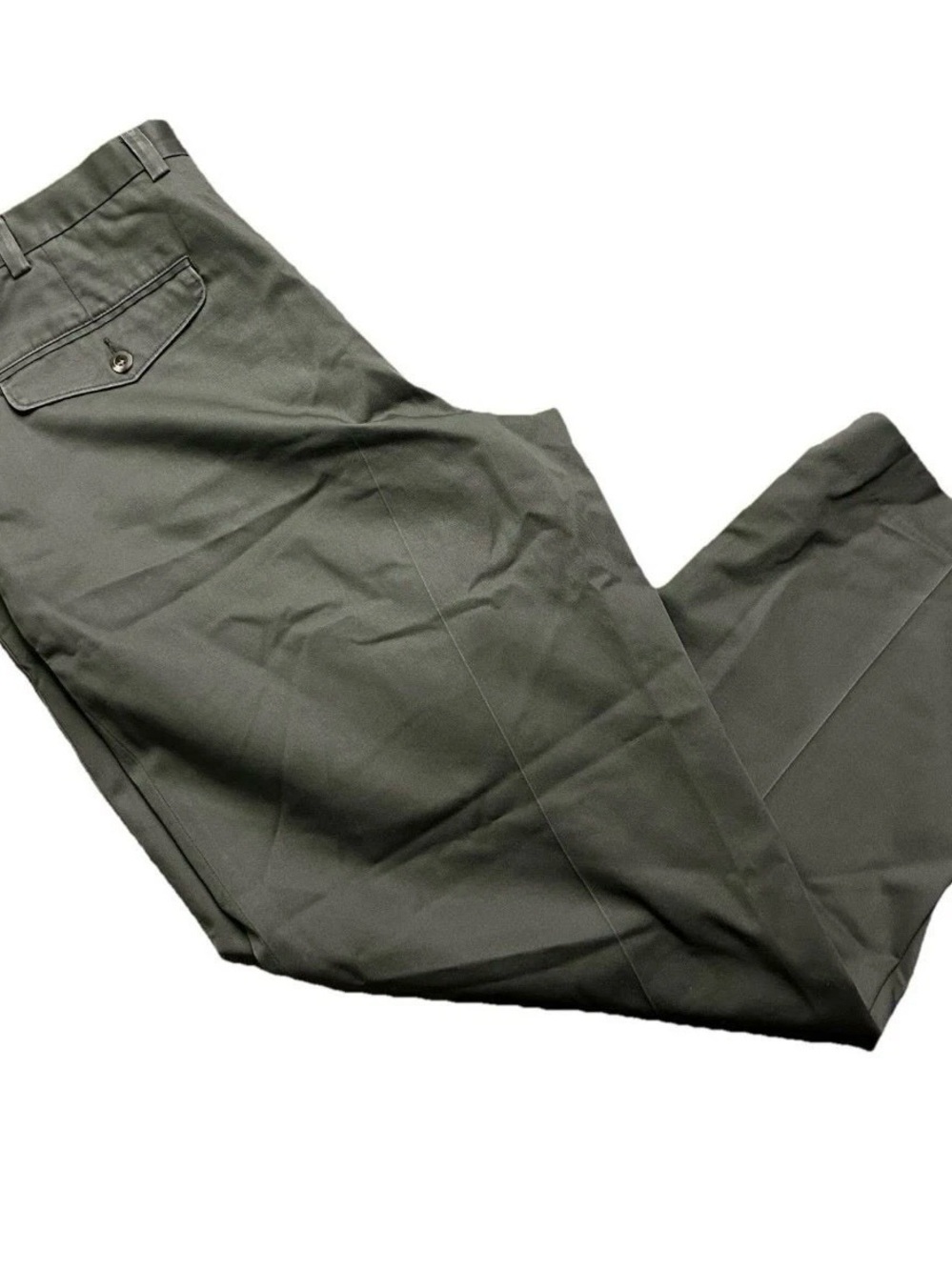 Men’s LL Bean Olive Green Natural Fit Pants Size 40